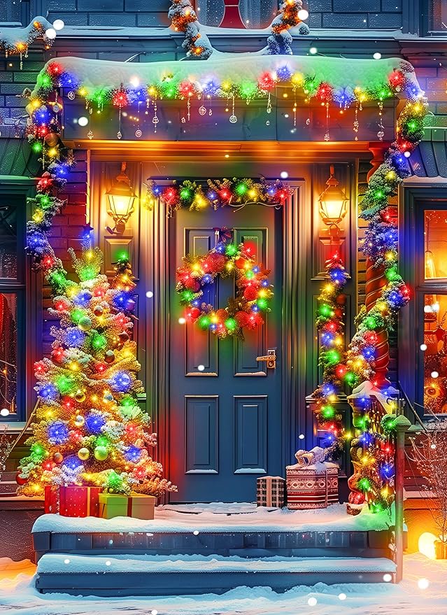 Christmas Fairy Lights 4-Pack, 66ft 200 LED Battery Twinkle Lights