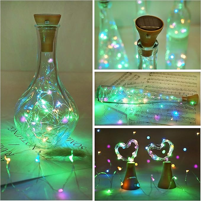 Christmas Fairy Lights 8-Pack, 20 LED Battery Twinkle Lights