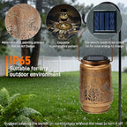 Solar Hummingbird Lanterns, Yard Hanging LED Decor