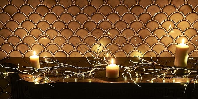 6ft Christmas LED String Lights, Waterproof Timer Lights