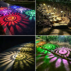 2-Pack Solar Pathway Lights, IP67 Waterproof LED Garden Lights
