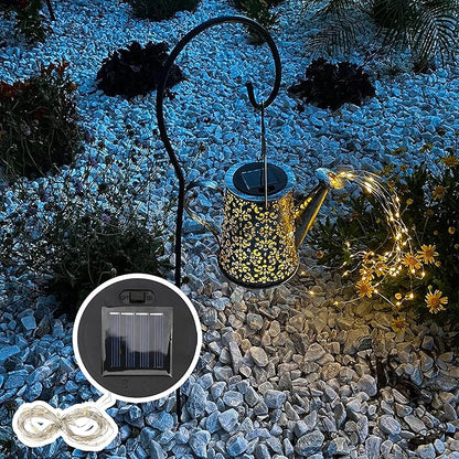 Solar Light Lantern Replacement Top 2 Pack 6cm/2.4inch Round Panel Lid with String, Decorative LED Fairy Can Lights for Outdoor Patio Yard Lawn Tree DIY Table Flower Garden Accessories Powered Parts