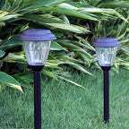 Black Solar Pathway Lights 8-Pack, Garden LED