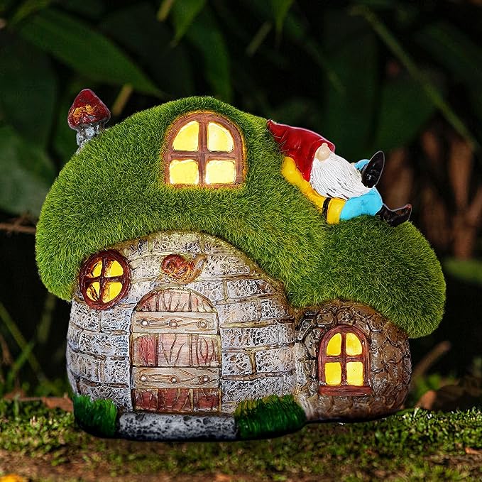 Solar Gnome Statue Light, Yard Decor