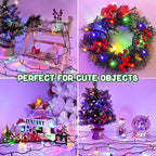 33ft Christmas LED String Lights, Waterproof Timer Lights