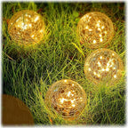 Warm White Solar Pathway Lights 4-Pack, Walkway LED