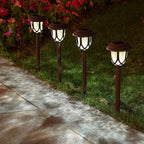 Warm White Solar Pathway Lights 10-Pack, Walkway LED