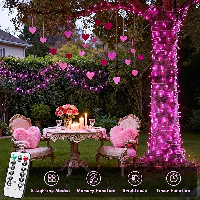 Christmas Fairy Lights, 33ft 100 LED Battery Twinkle Lights