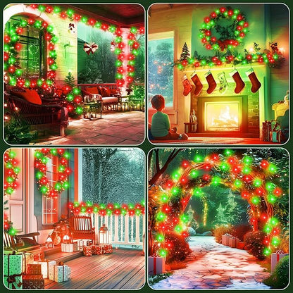 Christmas Fairy Lights 4-Pack, 66ft 200 LED Battery Twinkle Lights