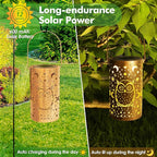 Decorative Owl Solar Lanterns for Garden, Waterproof LED