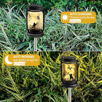 2-Pack Butterfly Solar Backyard Lanterns, Classic Waterproof LED