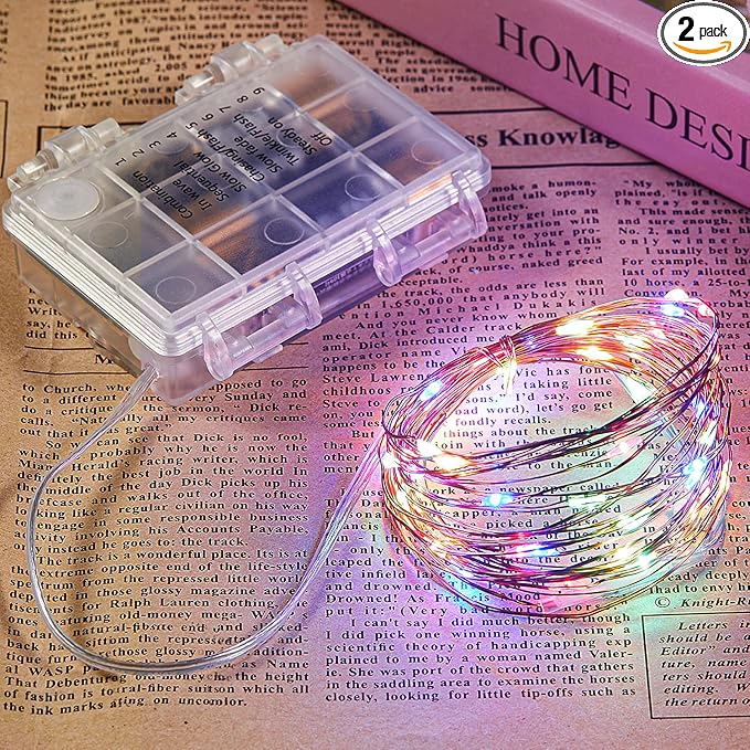 Christmas Backyard String Lights 2-Pack, 6ft Waterproof