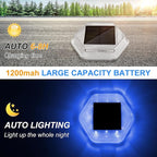 Solar Deck Lights 12-Pack, Waterproof LED