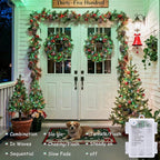 2-Pack 100 LED Christmas Twinkle Lights, 33ft Waterproof for Patio