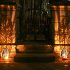 Solar Globe Garden Statue Light, Outdoor Decor
