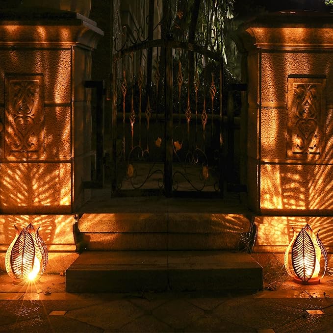 Solar Globe Garden Statue Light, Outdoor Decor