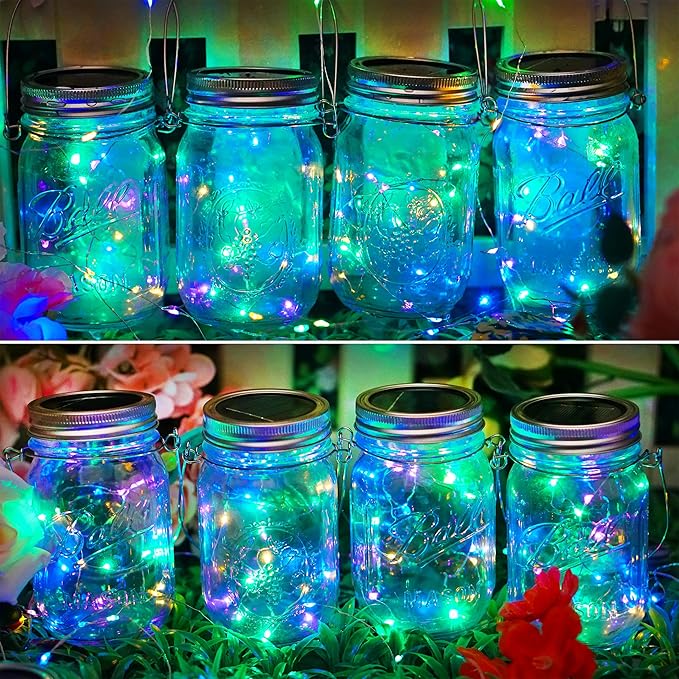 Multicolor String Lights for Yard, Waterproof LED
