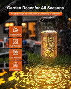 Hummingbird Solar Lanterns, Waterproof LED Backyard Lights