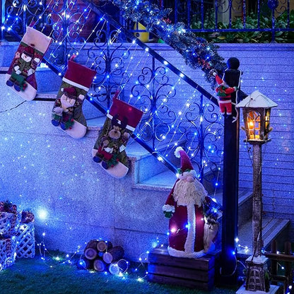 4-Pack Christmas String Lights, 1ft 50 LED Waterproof Twinkle Lights