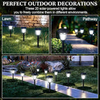 White Solar Pathway Lights 20-Pack, Walkway LED