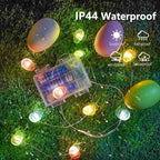 Outdoor String Lights, Multicolor Waterproof LED