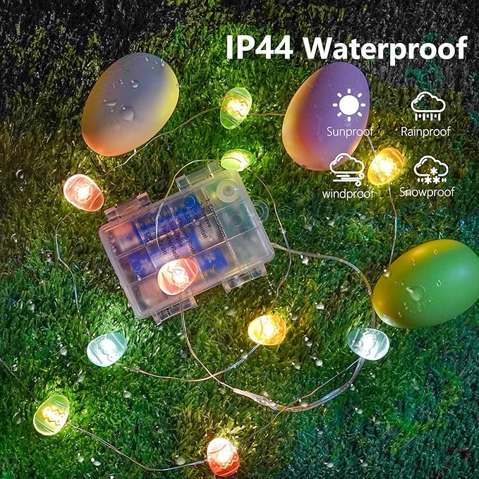 Outdoor String Lights, Multicolor Waterproof LED