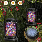4-Pack Garden Solar Garden Lanterns, Rustic Waterproof LED