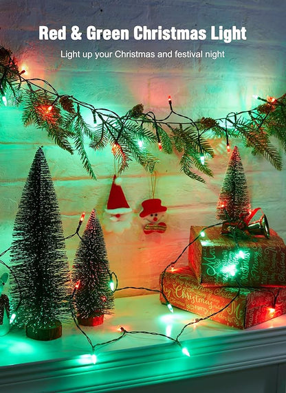 Christmas String Lights, 8ft 20 LED Waterproof Twinkle Lights