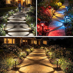 Solar Walkway Path Lights 24-Pack, IP65 Waterproof