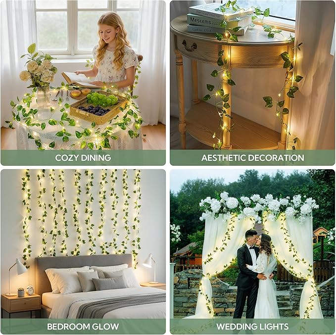 23ft Warm White String Lights for Patio, Waterproof LED