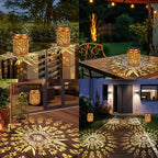 Solar Hummingbird Lanterns 2-Pack, Patio Hanging LED Decor