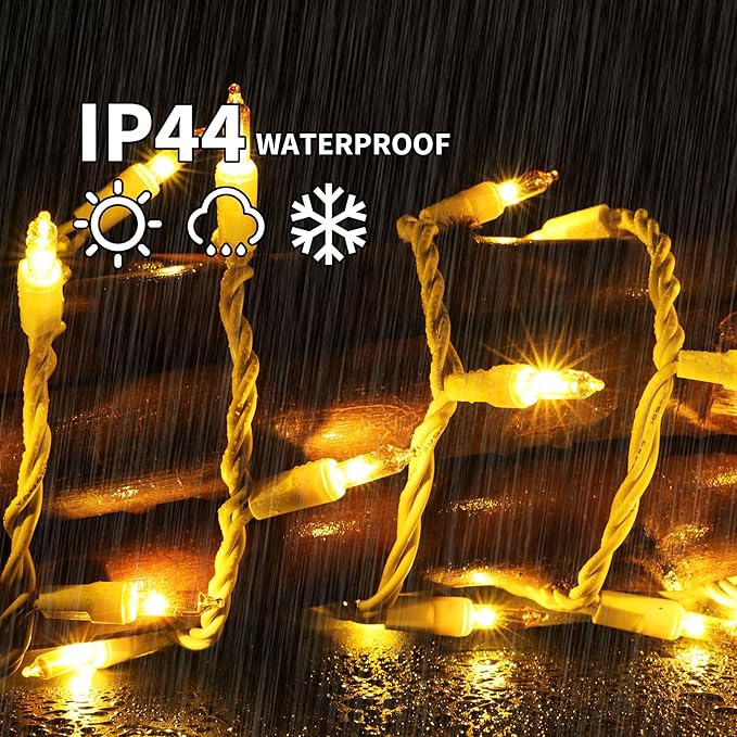 Christmas Patio String Lights, Waterproof