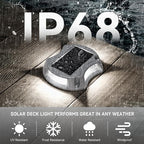 Solar Gutter Lights 12-Pack, Waterproof LED