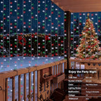 Christmas Porch String Lights, 8ft 300 LED Waterproof