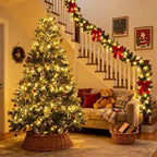 2-Pack 66ft Christmas LED String Lights, Waterproof Timer Lights