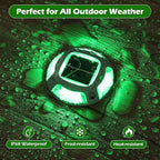 12-Pack Solar Dock Lights, Red Waterproof LED