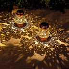 Dog Solar Porch Lanterns, Rustic Waterproof LED