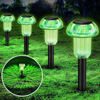 Solar Yard Path Lights 4-Pack, Waterproof
