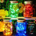 8-Pack Outdoor String Lights, Waterproof LED