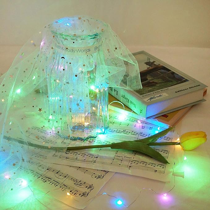 Christmas Fairy Lights 8-Pack, 20 LED Battery Twinkle Lights
