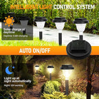 10-Pack Solar Pathway Lights, IP65 Waterproof LED Garden Lights