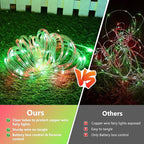 Waterproof Solar Rope Lights 66ft, Backyard LED String
