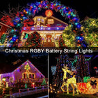 4-Pack Christmas String Lights, 5ft 50 LED Waterproof Twinkle Lights