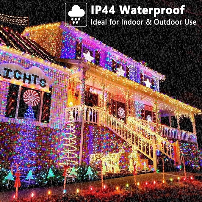 Christmas Fairy Lights, 279ft 800 LED Battery Twinkle Lights
