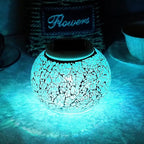 Solar Mosaic Statue Light, Yard Decor