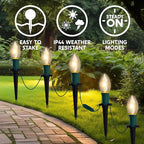 C9 Pathway Lights 24-Pack, 30.75ft LED Stakes