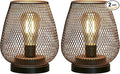 Courtyard Solar Hanging Lanterns, Rustic Garden Decor