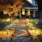 Warm White Solar Pathway Lights 8-Pack, Garden LED