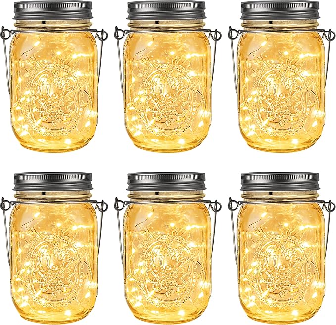 6-Pack LED Patio String Lights, Waterproof Outdoor