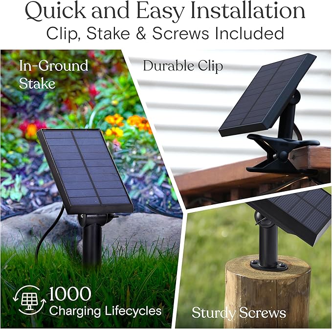 Outdoor String Lights, 48ft White Waterproof LED